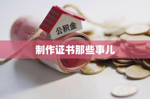 全国制作证书那些事儿