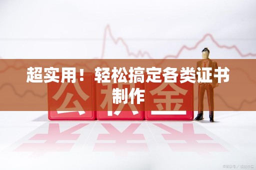 全国超实用！轻松搞定各类证书制作